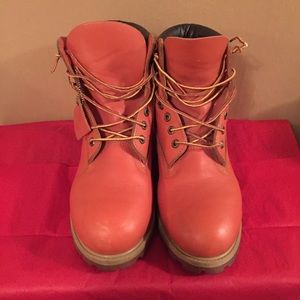 burnt orange timberland boots