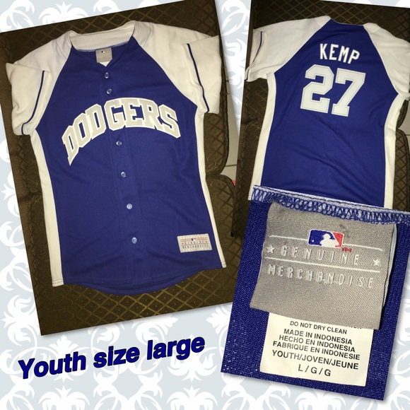 Youth large dodgers jersey