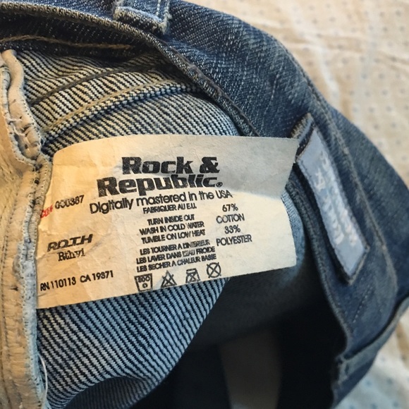Rock & Republic Roth Jeans. - Picture 4 of 4
