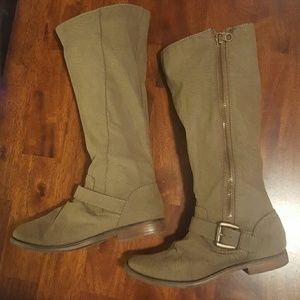 Taupe Tall Boots