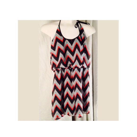 NWT Chevron Dot T Back Shorts Romper