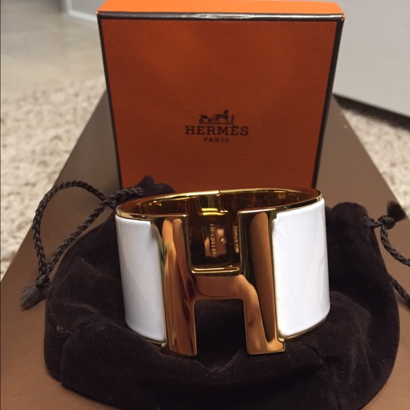 Authentic Hermes extra wide clic clac PM