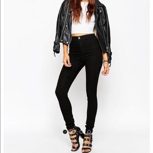 ASOS Black High waist jeans
