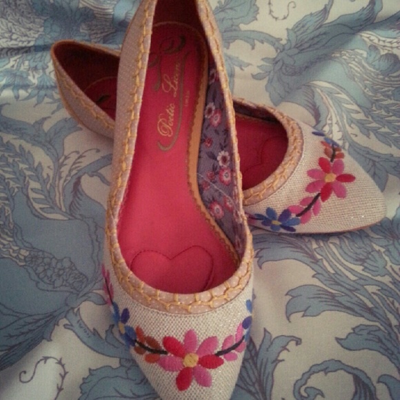 Poetic Licence | Yellow and Cream Floral Flats