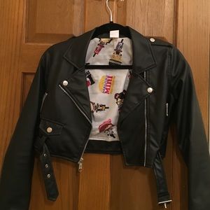 Girls' leather jacket
