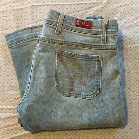 Citizens of Humanity Wide leg jeans.