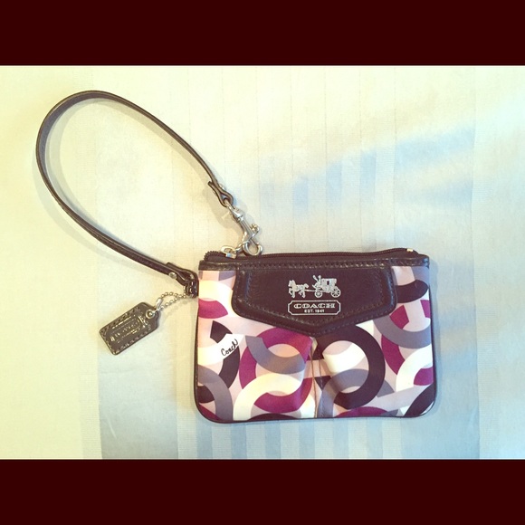 Coach Handbags - Patterned Coach wristlet