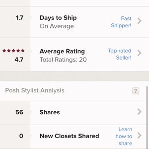 My top seller ratings My top seller ratings