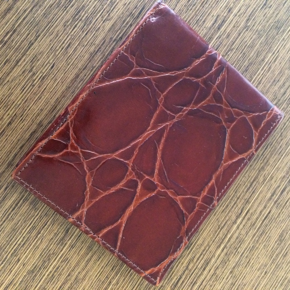 🎁Italian croco grain genuine leather wallet