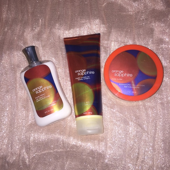 Bath and Body Works Orange Sapphire Set