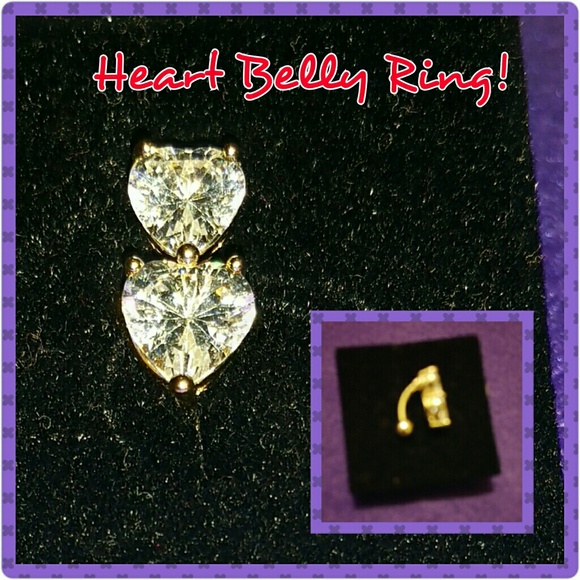 Heart shaped belly ring!