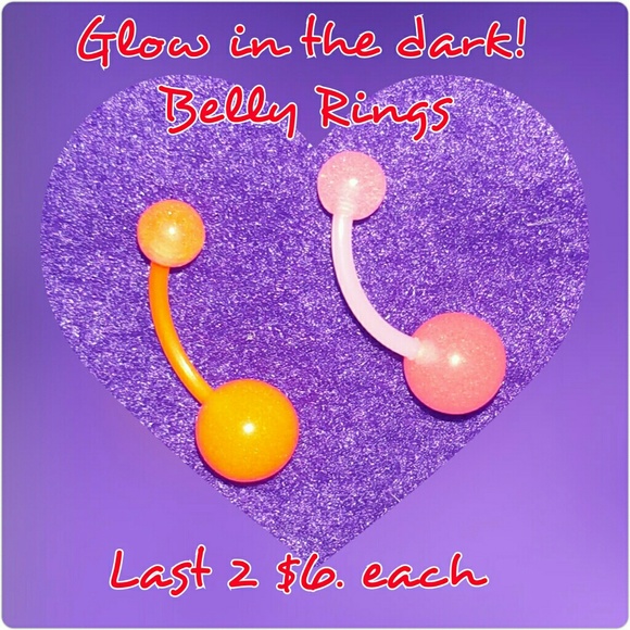 Glow in the dark belly rings!