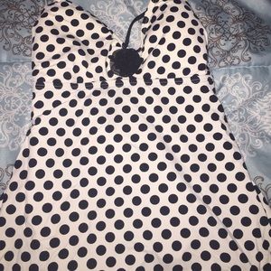 One piece polka dot swim suit :-)