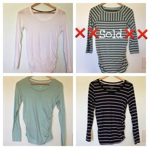 Lot of 3 L/S Maternity Tees