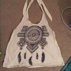 Boho chic TOPSHOP halter shirt