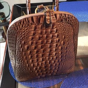 Gray Brahmin mini backpack used once!
