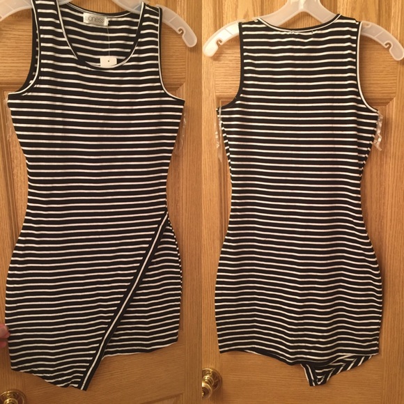 Striped casual dress