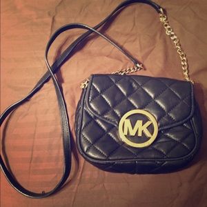 Black quilted Michael Kors Crossbody