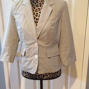 Isaac Mizrahi Black & White Pin Stripe Jacket