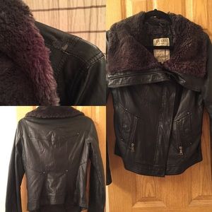 Faux leather Moto jacket