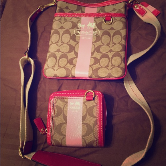 Coach Crossbody and wallet set