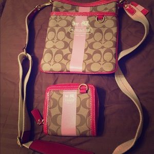 Coach Crossbody and wallet set