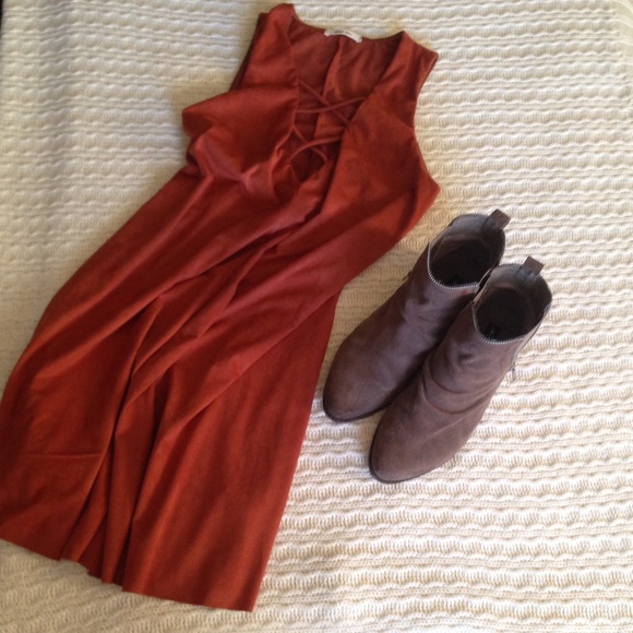 Topshop Dresses & Skirts - Suede swing tunic / mini dress