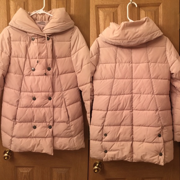 Cream puffer coat from Forever21