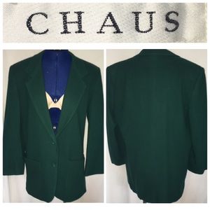 Vintage CHAUS Oversized Wool Blazer Coat