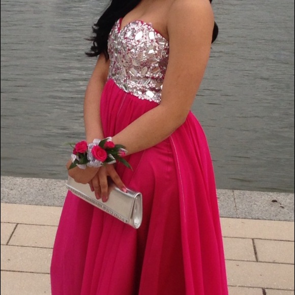 Fuchsia Pink Formal Gown