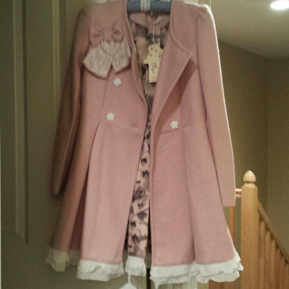NWT GORGEOUS FEMININE PINK COAT