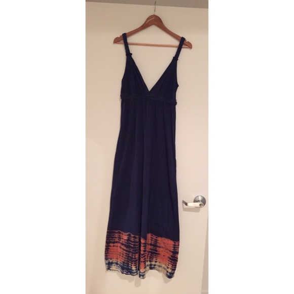 Navy Tie-Dye Gypsy 05 Maxi Dress