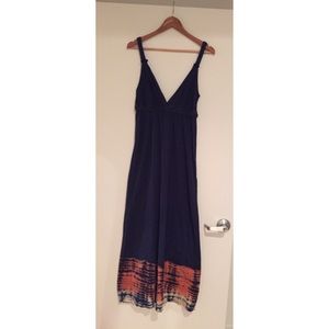 Navy Tie-Dye Gypsy 05 Maxi Dress