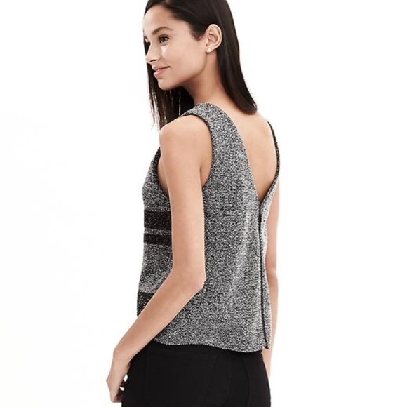 Banana Republic Sequin herringbone tank - Picture 2 of 7
