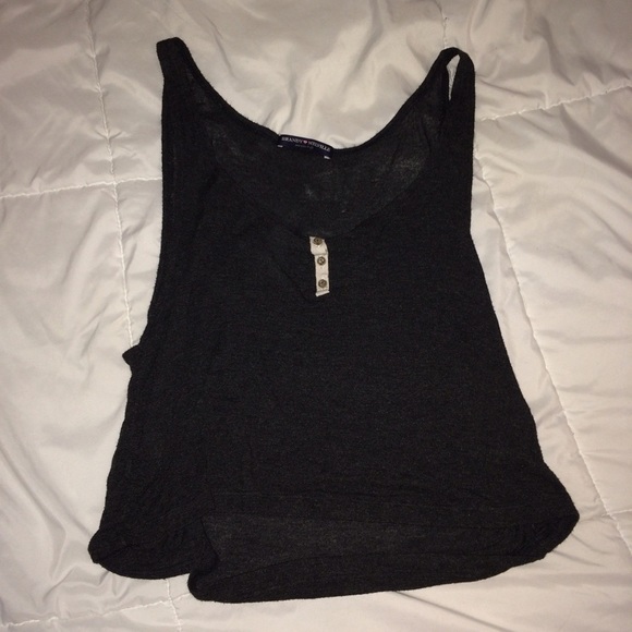 Brandy Melville Gray Crop Top