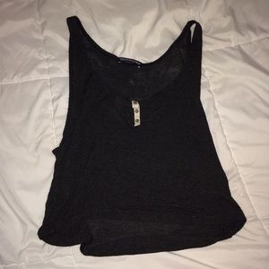 Brandy Melville Gray Crop Top