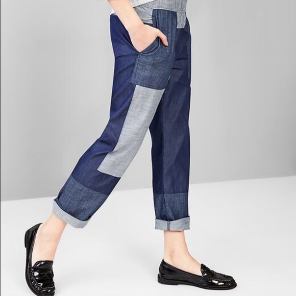 Patchwork Jogger Pants