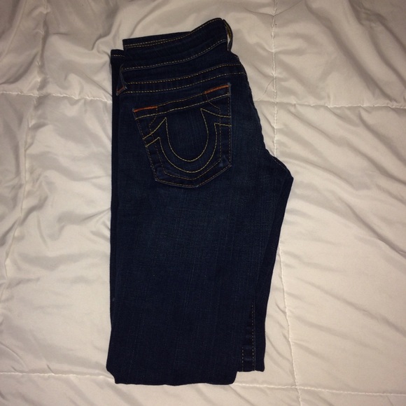 Dark Wash True Religion Skinny Jeans