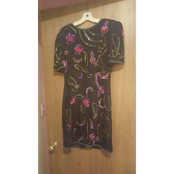 Vintage Sequined Cocktail Dress