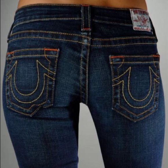 jeans with horseshoe logo