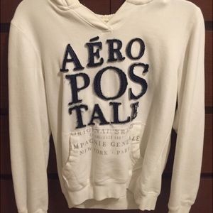 White and Blue Aeropostale hoodie