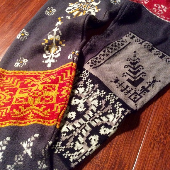 *SOLD* Free People Patchwork Sweater Legging - Picture 3 of 4