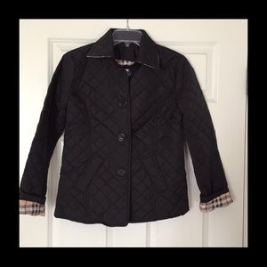Black and Plaid Quilted Jacket