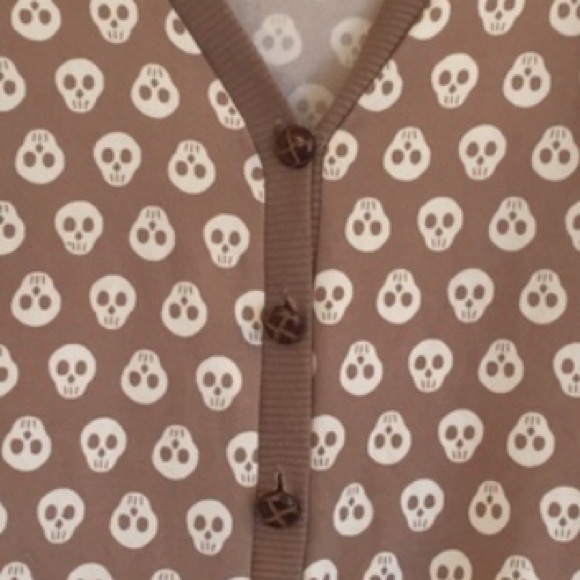 Skull cardigan. Reserved do not buy.