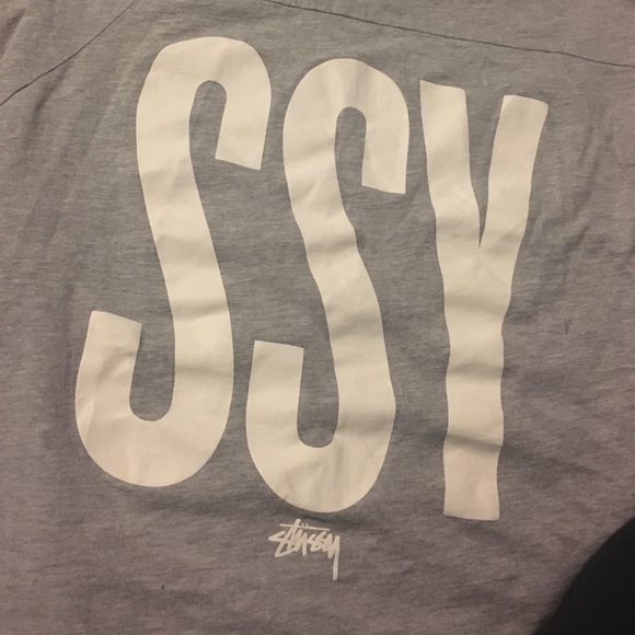 Grey Stussy T Shirt