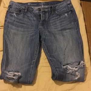 Loft button fly boyfriend Jean size 30