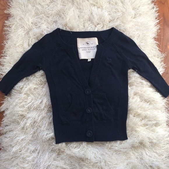 A&F Authentic Vintage Cropped Cardigan