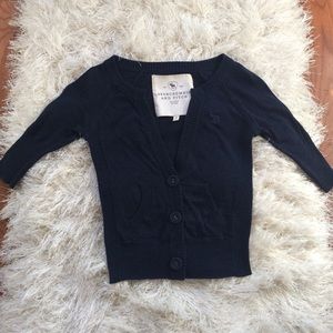 A&F Authentic Vintage Cropped Cardigan