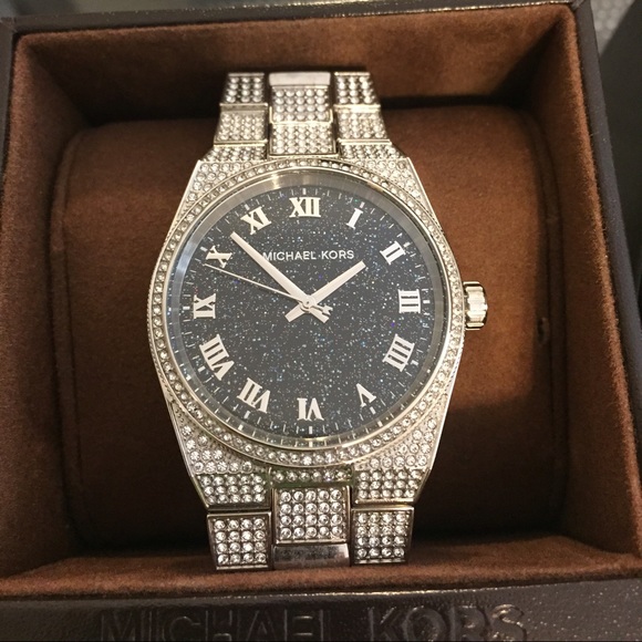 Michael Kors Channing Moonstone Silver-Tone Watch