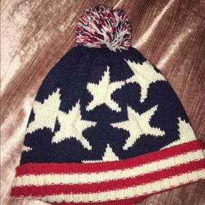 American Flag beanie